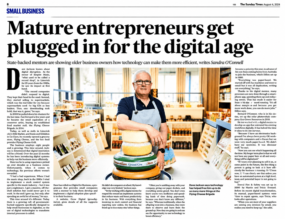 How Four Irish SMEs Went Digital After 50 | LeanBPI in the Sunday Times